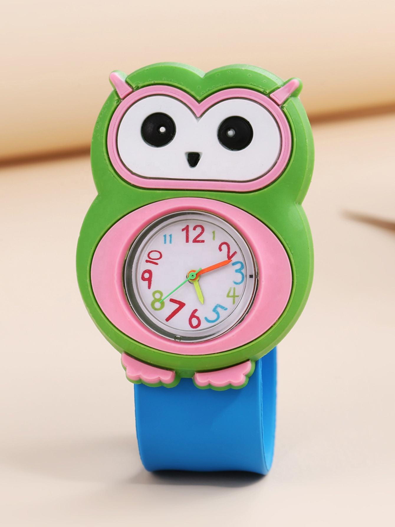 Fashion Kid Children Child Panda Bee Fish Animal Cartoon Figure Clap Watch Cute Boys Girls Student Magnet Para Para Watch