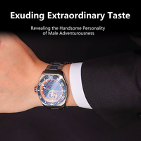 Montre de luxe pour homme à marque privée, mouvement mécanique de précision, acier inoxydable, titane Damas, résistante à l'eau, mouvement ETA