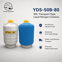 Conteneur de transport d'azote liquide YUXIN AVIATION 20L 40Y Exp en aluminium aéronautique avec base renforcée antichoc, réservoir cryogénique