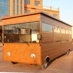 Chariot de vente ambulante de restauration rapide de grande capacité de 7 m de long, chariot de vente ambulante de collations électriques pour le petit-déjeuner, à vendre en Europe, kiosque à glaces - Product Image 3