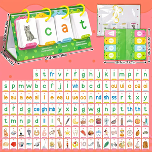 Calendario di apprendimento con giochi interattivi per Homeschool in classe numeri flashcard educativi personalizzati fonetici parole di <span class=keywords><strong>vista</strong></span> - Product Image 4