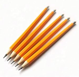Material Escolar al por Mayor, Juego de Lápices de Grafito Estándar HB Número 2 Mongol con Borrador Amarillo, Madera Suavizada - Product Image 3