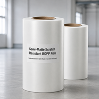 Film BOPP Semi Matte Anti Gores untuk Laminasi Termal, Film Satin Glossy Matte Soft Touch untuk Pencetakan Kemasan Kotak Kue