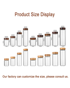 Juego de Frascos de Vidrio de Borosilicato de Alta Calidad de 140 ml con Tapa de Bambú, Venta al por Mayor - Product Image 6