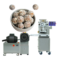 Machine à arrondir les boules de pâte, machine à façonner les boules de biscuits, ligne de production de boules d'énergie à la noix de coco pour les petites entreprises