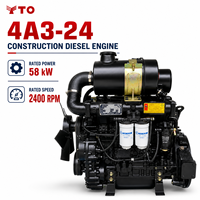 Moteur diesel SCDC Dongfanghong YTO LR4A3-24 4A3-24 58 kW 78 CV, prix usine, ensemble moteur pour niveleuse et chargeuse