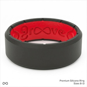 Custom Logo Premium <strong>Silicone</strong> Ring for <strong>Men</strong> Women Flexible Rubber <strong>Wedding</strong> <strong>Band</strong> Sizes 8-13 - Product Image 1