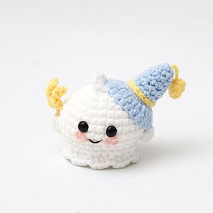 Pendentifs et porte-clés fantômes mignons en tricot faits main de haute qualité, petites poupées tricotées pour Halloween, petit cadeau - Product Image 3