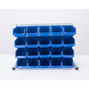 Plastic Stackable Parts Tool Storage Bins Metal Screw Storage Box