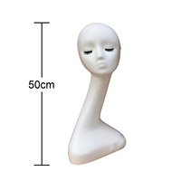 Tête de mannequin pour perruque, tête de mannequin pour l'affichage de perruques, de chapeaux, de bijoux, de lunettes, d'écharpes, modèle d'affichage pour salon de coiffure