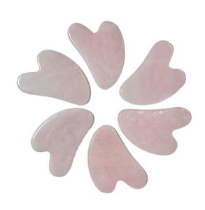 Cooling Face Lifting Beauty Tools Rose Quartz <b>Jade</b> Gua Sha Facial Massage Glowing Skin - Product Image 1