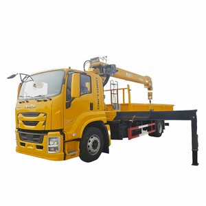 Grúa montada <span class=keywords><strong>en</strong></span> camión Isuzu 12T de alta calidad, cilindro hidráulico Hengli, camiones grúa pequeños telescópicos a la <span class=keywords><strong>venta</strong></span> - Product Image 1