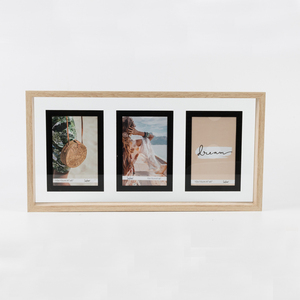 Khung ảnh gỗ ghép ba tấm, sản xuất tại Trung Quốc, bán buôn, dùng trang trí tường - Product Image 2