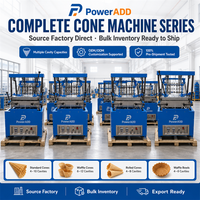 Machine à gaufres semi-automatique professionnelle pour cornets de crème glacée et cornets de café comestibles – Nouveauté très demandée