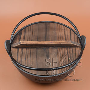 Furusato หม้อหุงต้มสุกี้ยากิ,หม้อซุปเหล็กหล่อขนาดกลางหม้อซุปและสต็อกหม้อสำหรับทำอาหารในประเทศ/ทำอาหารกลางแจ้งสีดำ - Product Image 3