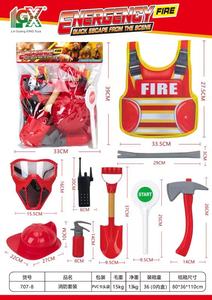 Faire semblant de jeu de sauvetage de lutte contre l'incendie ensemble enfants jeu de rôle <span class=keywords><strong>pompier</strong></span> jouets éducation comprend <span class=keywords><strong>pompier</strong></span> Costume extincteur jouet - Product Image 2