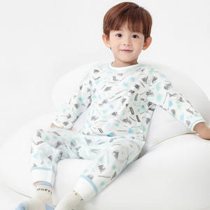 Ensemble de <span class=keywords><strong>pyjama</strong></span> en jersey de coton pour garçons, imprimé animaux/véhicules, doux, manches longues, vêtements de nuit pour enfants en bas âge - Product Image 6
