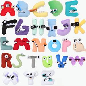 AF Early Educational Tools ABC Kids Plush Alphabet Lore Letter Toys ABC Alphabet Lore Plushies ABCD Alphabet Lore Toy for Kids