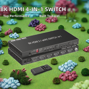 Extracteur audio <span class=keywords><strong>EARC</strong></span> 8K pour 2.1 Metal Switch, 4 entrées 1 sortie, compatible SONOS ARC ou récepteur AV SPDIF EDID pour barre de son - Grande prospérité - Product Image 2