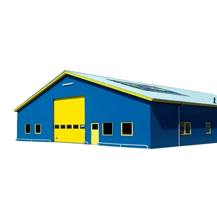 Bajo precio de construcción de metal Taller de estructura de acero hangar barato casa prefabricada de estructura de acero para taller