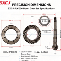 Pignon et Couronne OE 013 409 1436 9/35 pour différentiel VW Golf Jetta Passat, Engrenage de Transmission Finale 10 Dents