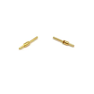 Factory Wholesale Milling Turning Center Machining Aluminum Oem Solid Gold Plated Terminal Brass Pin