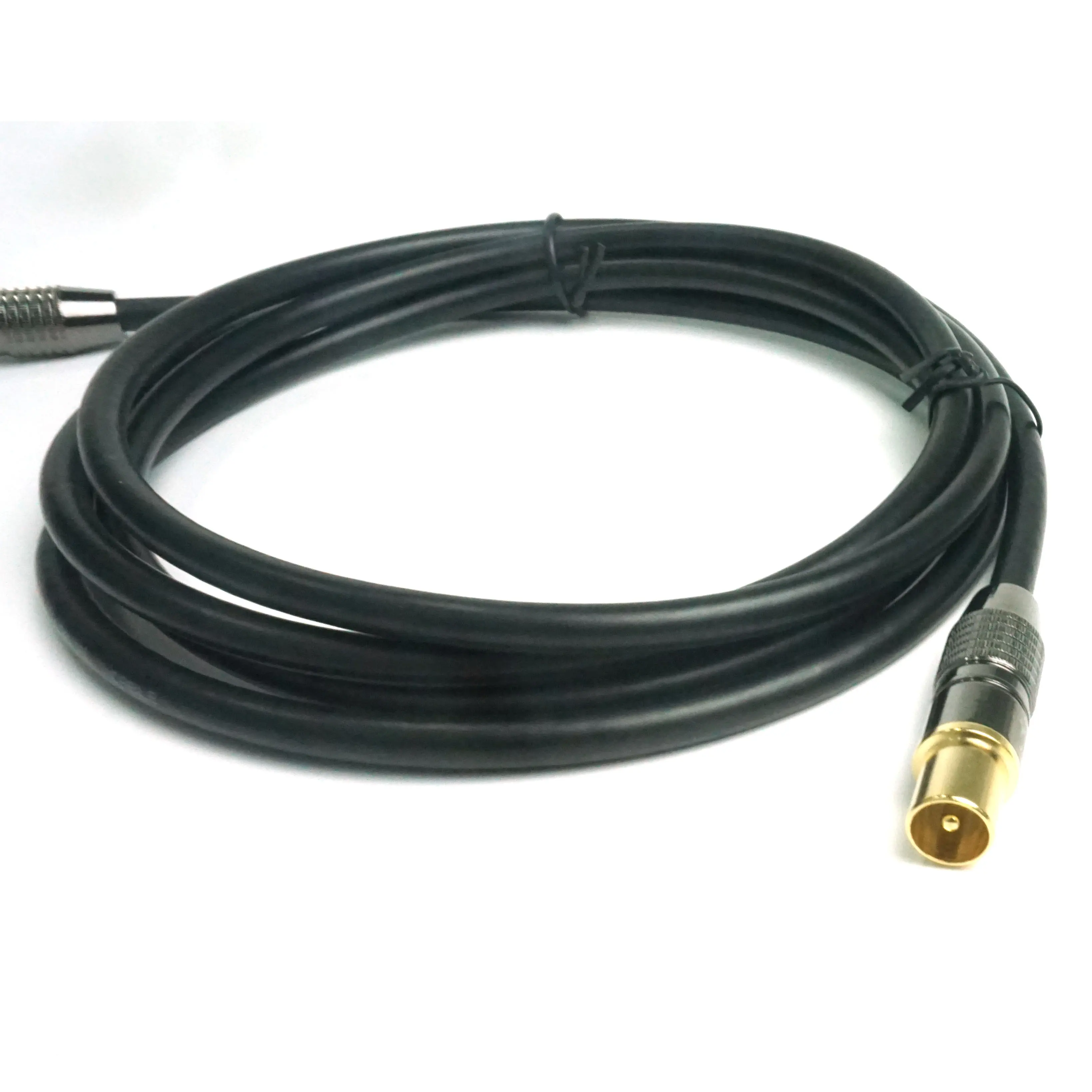 Черные антенные кабели RG6 RG11 RG59 RG58 RF, штекер F, разъем F, штекер F, штекер для спутникового ТВ, соединительный коаксиальный кабель 2 м
