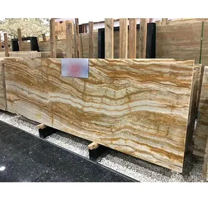 Hiện đại đánh bóng vàng gỗ <span class=keywords><strong>Onyx</strong></span> phiến đá cẩm thạch ngói với 1 năm bảo hành cho khách sạn dự án thiết kế đồ họa - Product Image 2