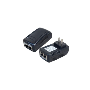 Sunsoont อะแดปเตอร์หัวฉีด48V POE แหล่งจ่ายไฟ10/100Mbps มาตรฐาน IEEE 802.3af 2พอร์ต400M สวิตช์ความจุฟูลเพล็กซ์ - Product Image 1