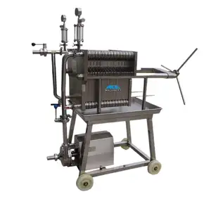 Hydraulic SS304 SS316L Stainless Steel Plate And Frame Filter Filter Press For Beverage, Beer, Wine, Oil, Oral Liquid,