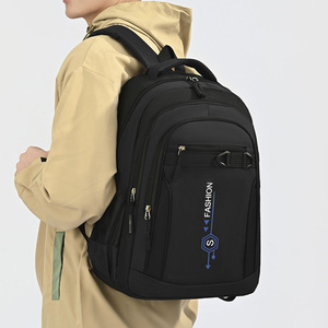 Fashion <b>Backpack</b> For Men 15 Inches Laptop <b>Large</b> Capacity Commute Student <b>School</b> Bag Blue Black Gray Green - Product Image 2