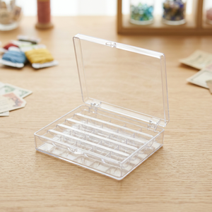 Caja para Bobinas DK-501-1 para 25 Bobinas |   Caja de Plástico Transparente con 16 Compartimentos, Tapa con Bisagras, Estuche de Almacenamiento Rectangular con Tapa - Product Image 2