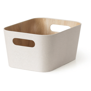 Cesta de plástico (23x30x15cm) Crema Art.11 - Product Image 2