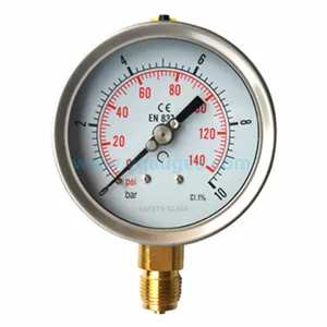 Manômetro medidor de pressão de óleo psi e barra