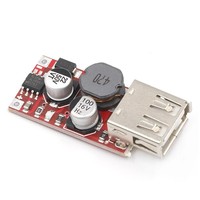 Módulo Regulador de Voltaje para Coche, 9V/12V/24V a 5V, 3A, USB, Rojo