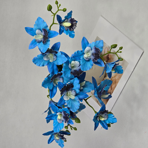 Ramo de Lisianthus Artificial de Seda Catalana 3D, 15 Cabezas, Suave y Ligero, para Decoración de Fondo de Boda, Venta al Por Mayor - Product Image 2