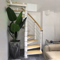 Ficelles en verre de Style moderne, taille personnalisée, balustrade en bois incurvé pour escaliers