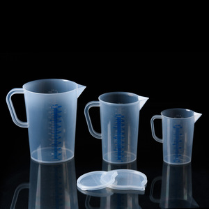 Taza medidora de plástico con tapa, 2000 ml, 1000 ml, 500 ml, juego de tazas medidoras para cocina y repostería, para cocinar y mezclar - Product Image 4