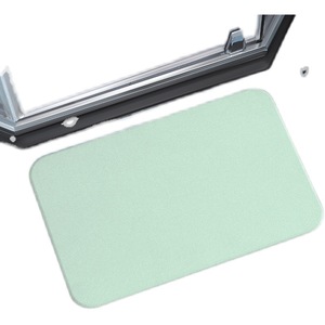 Tapis de bain en terre de diatomées, design minimaliste rectangulaire, antidérapant, séchage rapide, pour salle de bain, entrée, toilettes, couleur personnalisable - Product Image 3