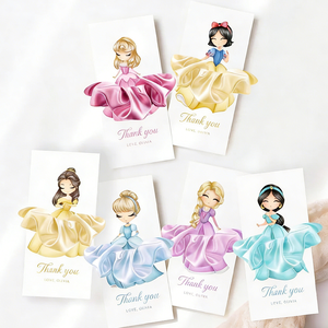 Cartes de présentation personnalisées pour accessoires capillaires, avec <span class=keywords><strong>logo</strong></span> et texte sur mesure, étiquettes d'emballage pour bijoux, idéales pour cadeaux de fête et de danse - Product Image 3