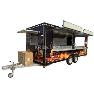 Remolque de Café Personalizado 2025, Carrito Móvil Moderno, Camión de Comida de Acero Inoxidable para la Venta - Product Image 2