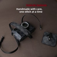 Funda Protectora de Cuero Genuino Hecha a Mano con Diseño Multifuncional de Lujo para Cámaras Leica M11/M10/M9/M8/Q3