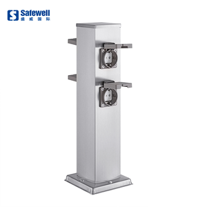 Colonna di potenza esterna in acciaio inox 201 per Bbq Ip44 presa impermeabile Outdoor con Base e copertura - Product Image 3