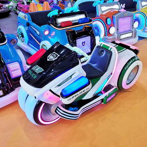 Jeux de parc d'attractions intérieurs/extérieurs : Simulateur de motos et voitures tamponneuses lumineuses 24V en fibre de verre pour enfants - Product Image 1