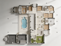 Casa Prefabricada Modular Ecológica de Acero Galvanizado Ligero, Diseño Moderno y Sostenible para Hotel o Apartamento, 616.5m²