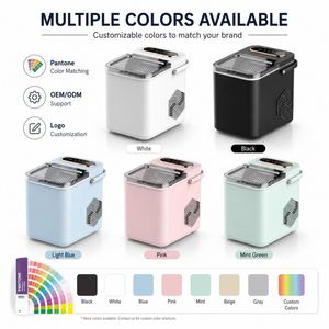 Portable <b>Countertop</b> <b>Ice</b> <b>Maker</b> Machine Bullet <b>Ice</b> <b>Maker</b> 12KG/24H with LED Touch Panel R600 Refrigerant for Home Bar Office - Product Image 4