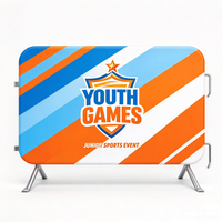 Housse de barricade en polyester extensible robuste et recyclable, imprimée par sublimation pour mât de drapeau en aluminium, publicité d'entreprise