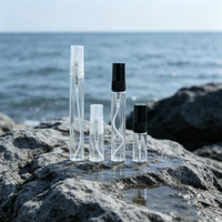 Flacon pulvérisateur de parfum de voyage rechargeable de 2 ml à 10 ml, atomiseur fin en verre à bouchon vissé, flacon vide de luxe, vente en gros du fabricant