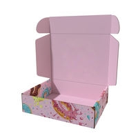 Boîte d'expédition en carton ondulé de luxe haut de gamme en forme d'avion, avec pelliculage mat couleur et protection UV, personnalisable avec logo, pour cosmétiques et vêtements