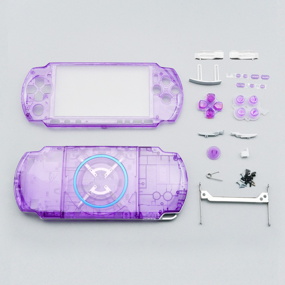 SONY PSP-3000 PLAYSTATION Portable Handheld Console Clear RED Pink